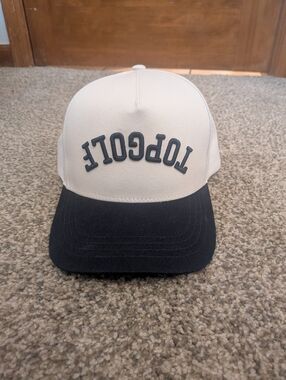Topgolf Two-Tone Trucker Hat - White & Navy